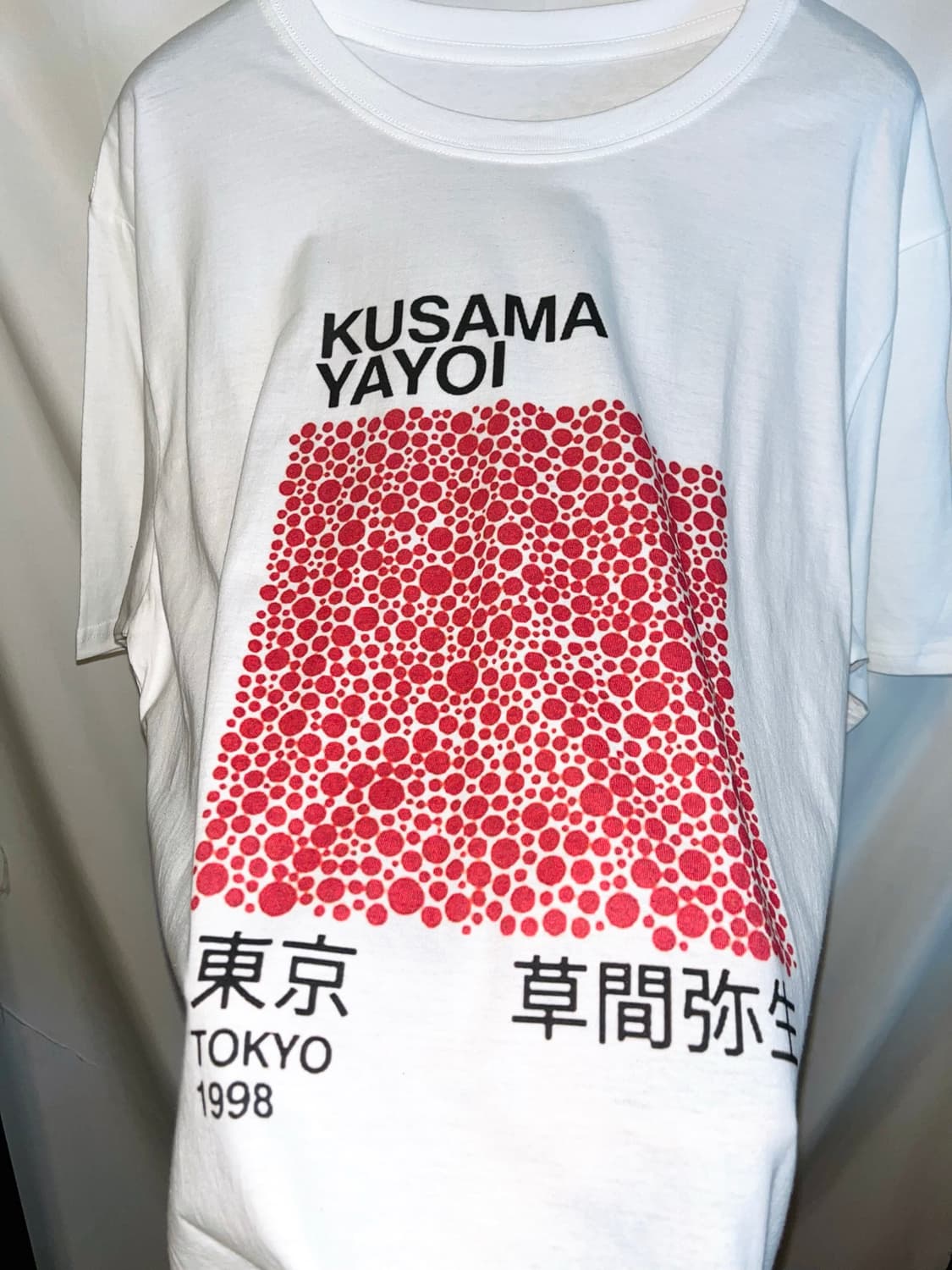 Kusama Yayoi 쿠사마 야요이 1998년도 도트 아트 반팔 티셔츠 상품이미지2