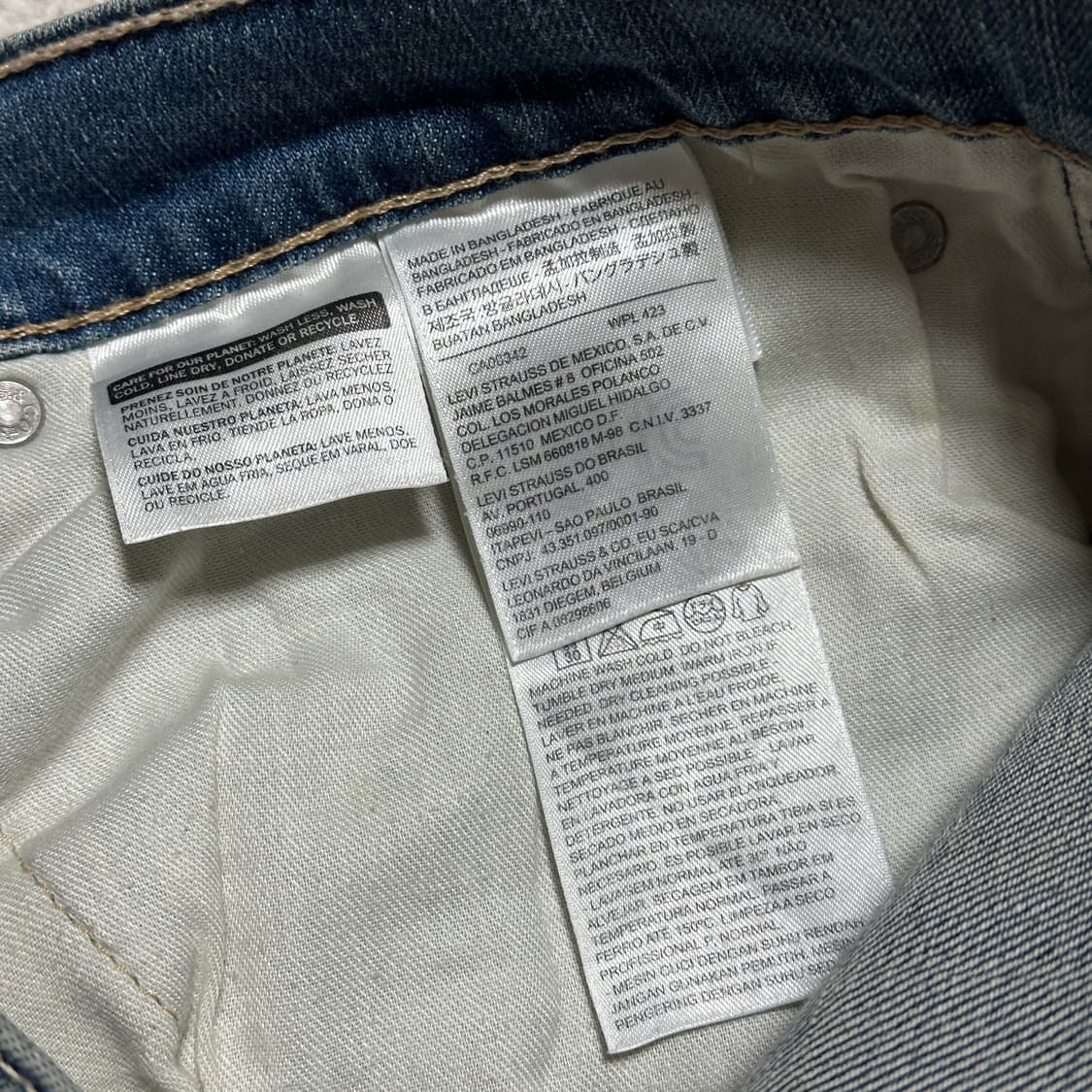 리바이스 511 데님 팬츠 상품이미지7