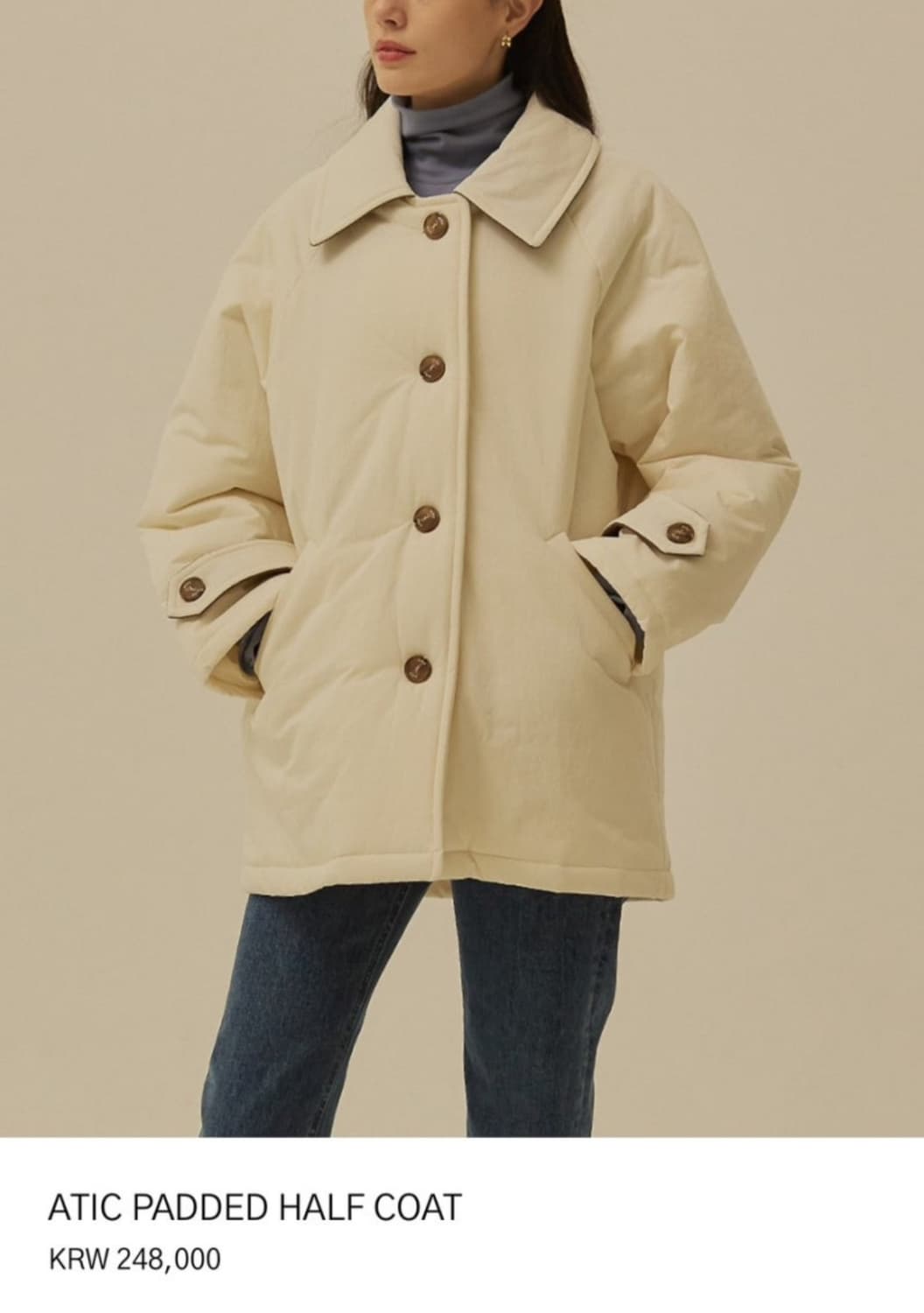 망고매니플리즈 아틱 패디드 하프 패딩코트 (F) 손예진 PICK 상품이미지6