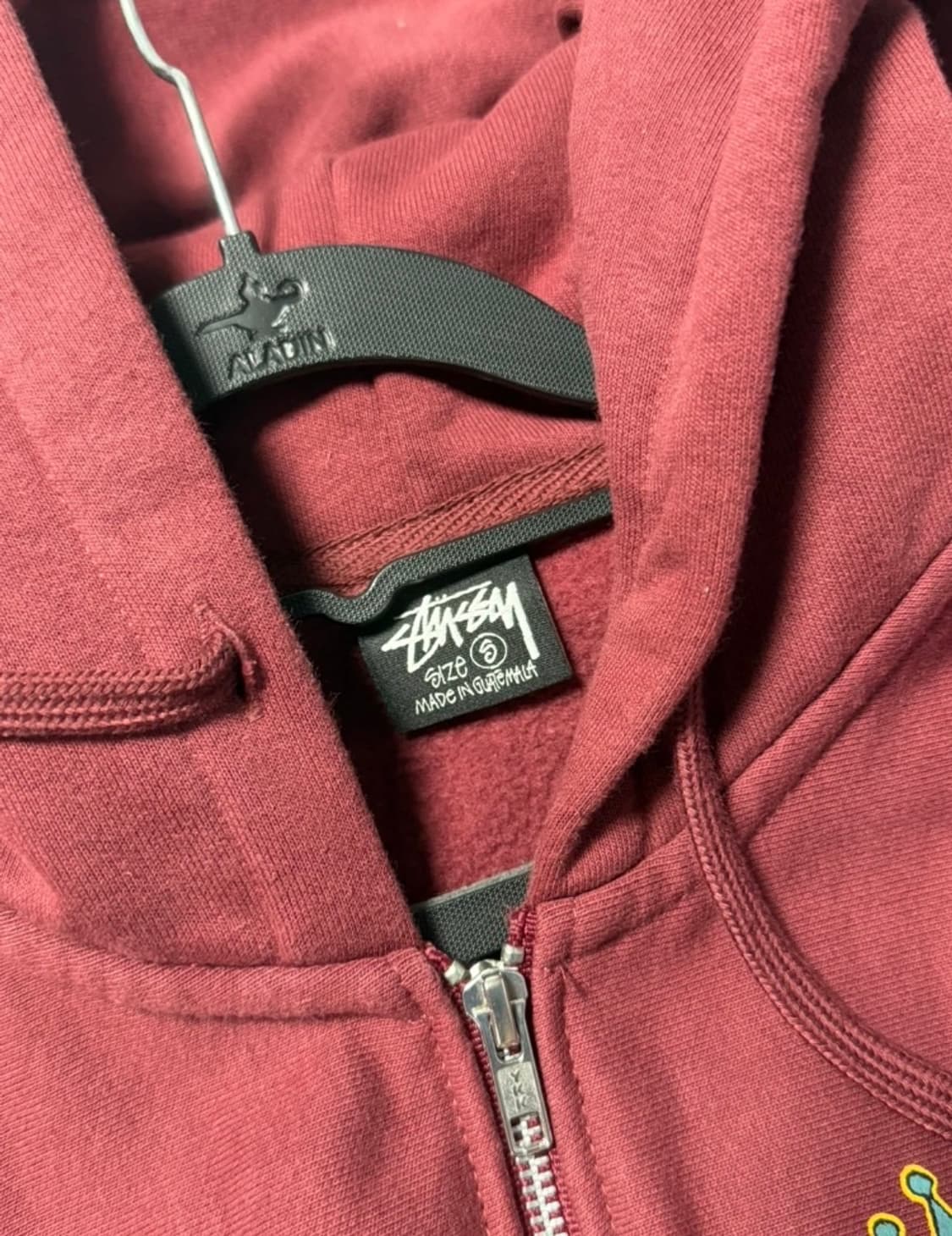 스투시 킹핀 후드집업 옥스블러드 (버건디) 상품이미지3