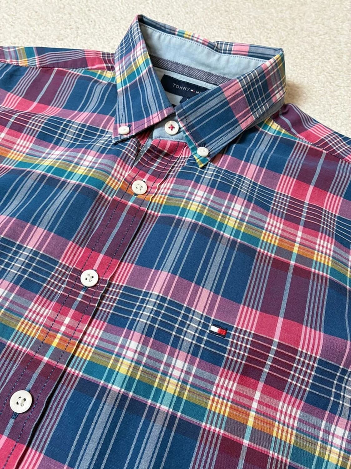 타미힐피거 00's Y2K 체크 셔츠 PN8063 상품이미지3