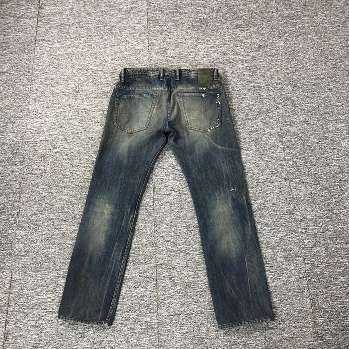 디젤 신세계 정품 블루아이콘 에디션 바이커 한정판 데님 팬츠 중청 상품이미지9