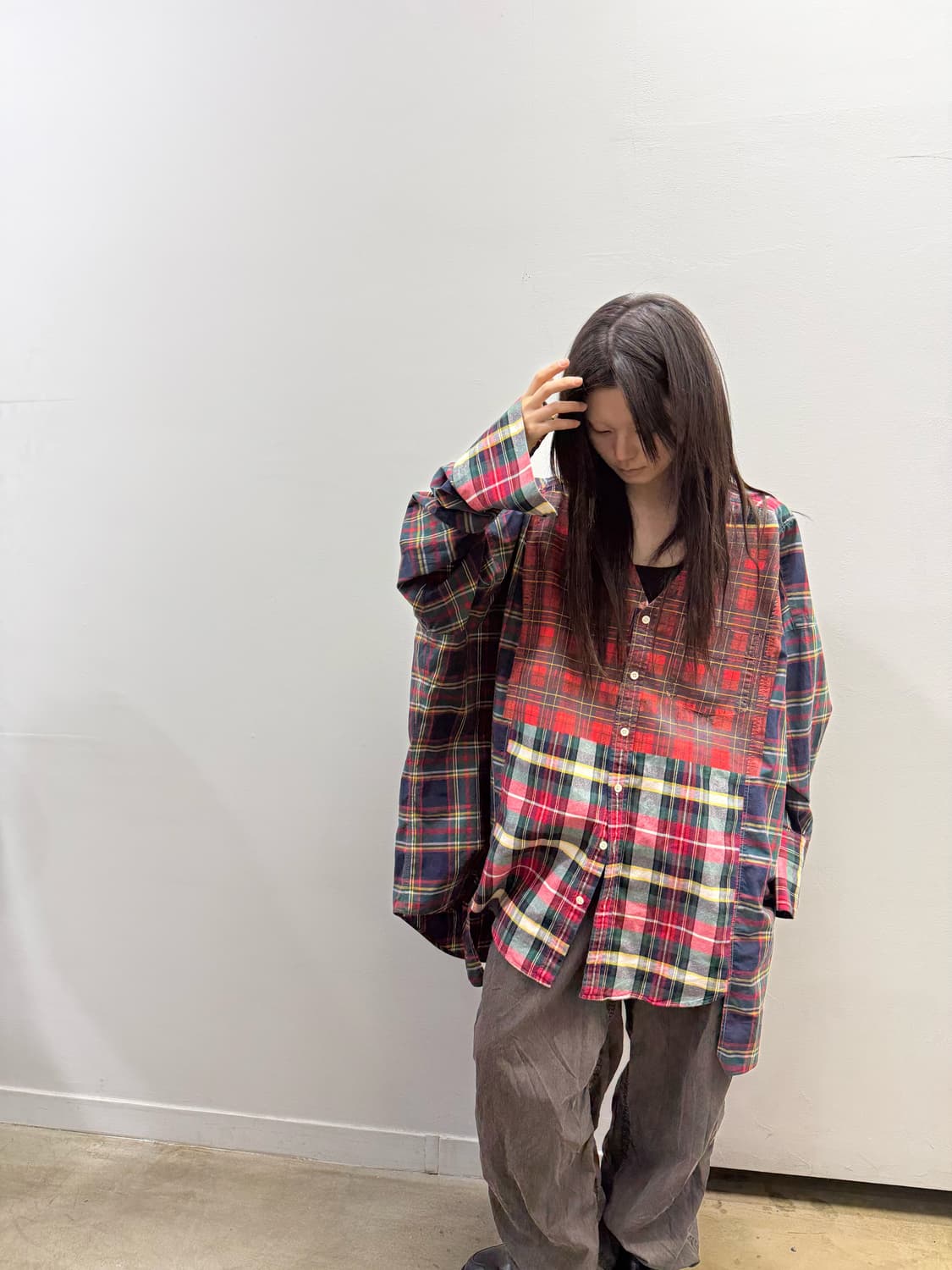 나나서카 패턴 오버핏 셔츠 상품이미지8