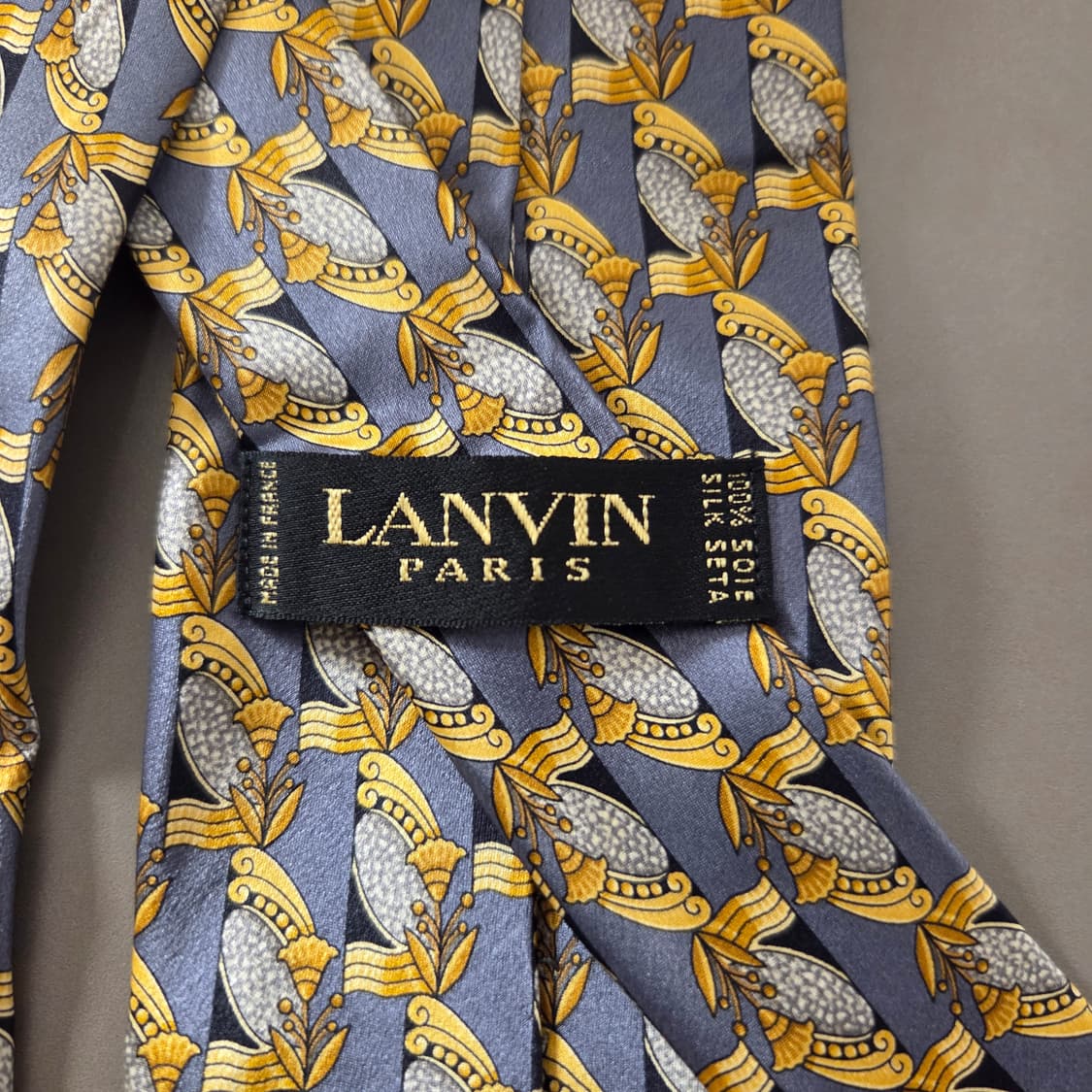 Lanvin 랑방 프랑스 실크 빈티지 넥타이 상품이미지6