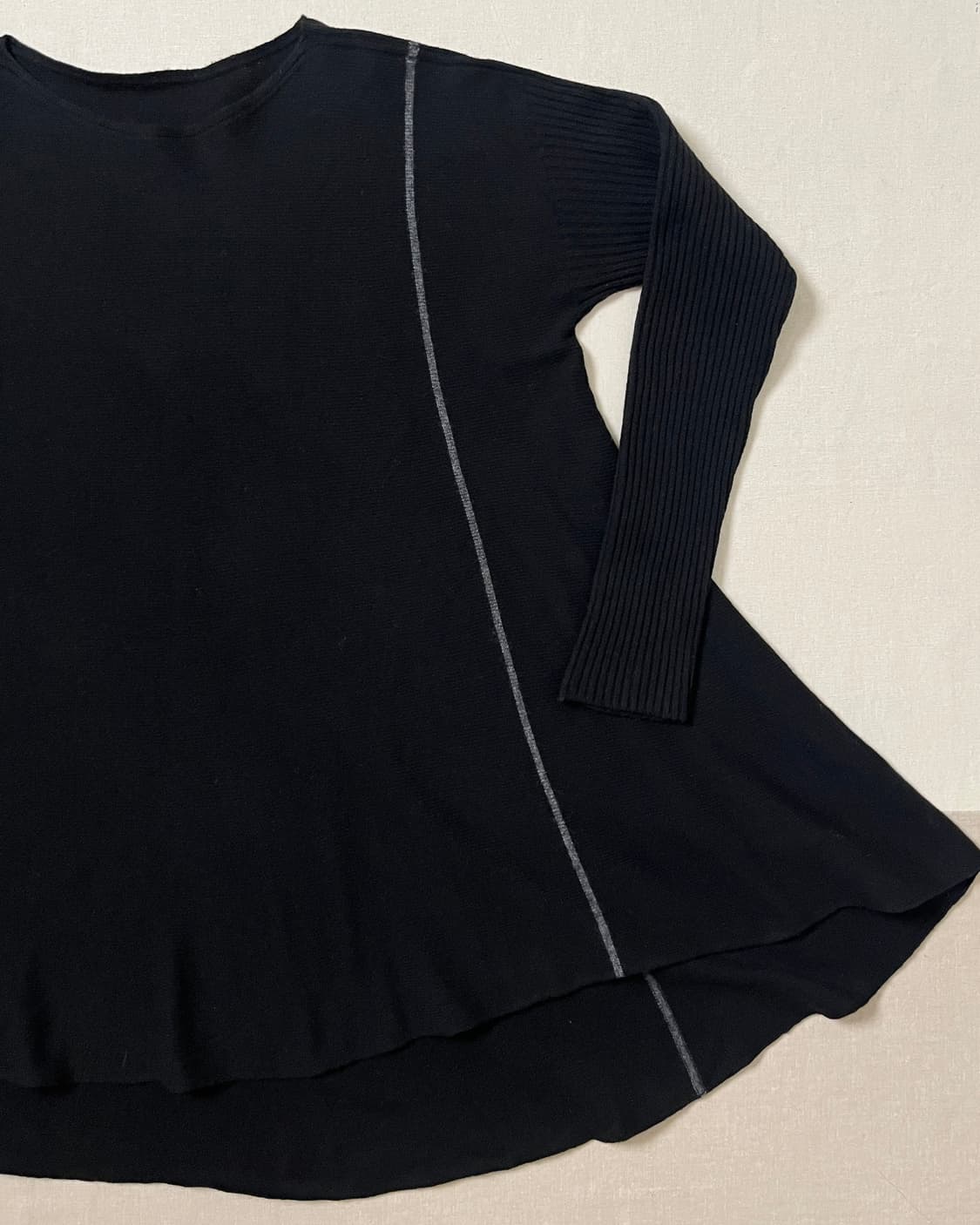 요지야마모토 플레어 롱 니트 yohji yamamoto y’s 비대칭 상품이미지7