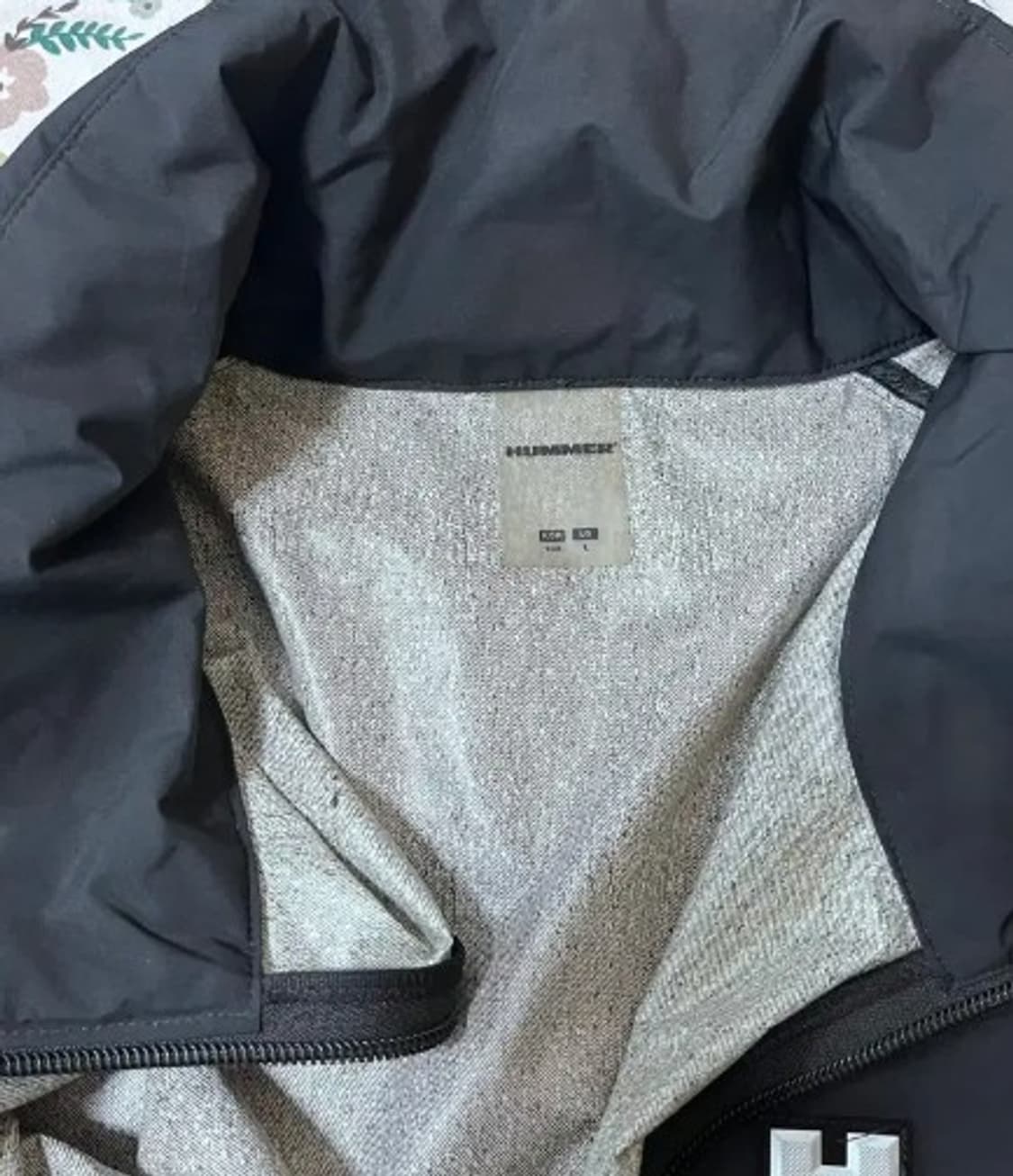 Hummer 남성 블랙바람막이점퍼 100(L)사이즈 상품이미지4