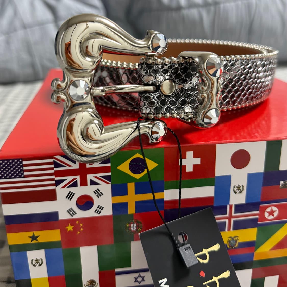 (32) b.b.simon 비비시몬 크롬 벨트 실버 상품이미지2