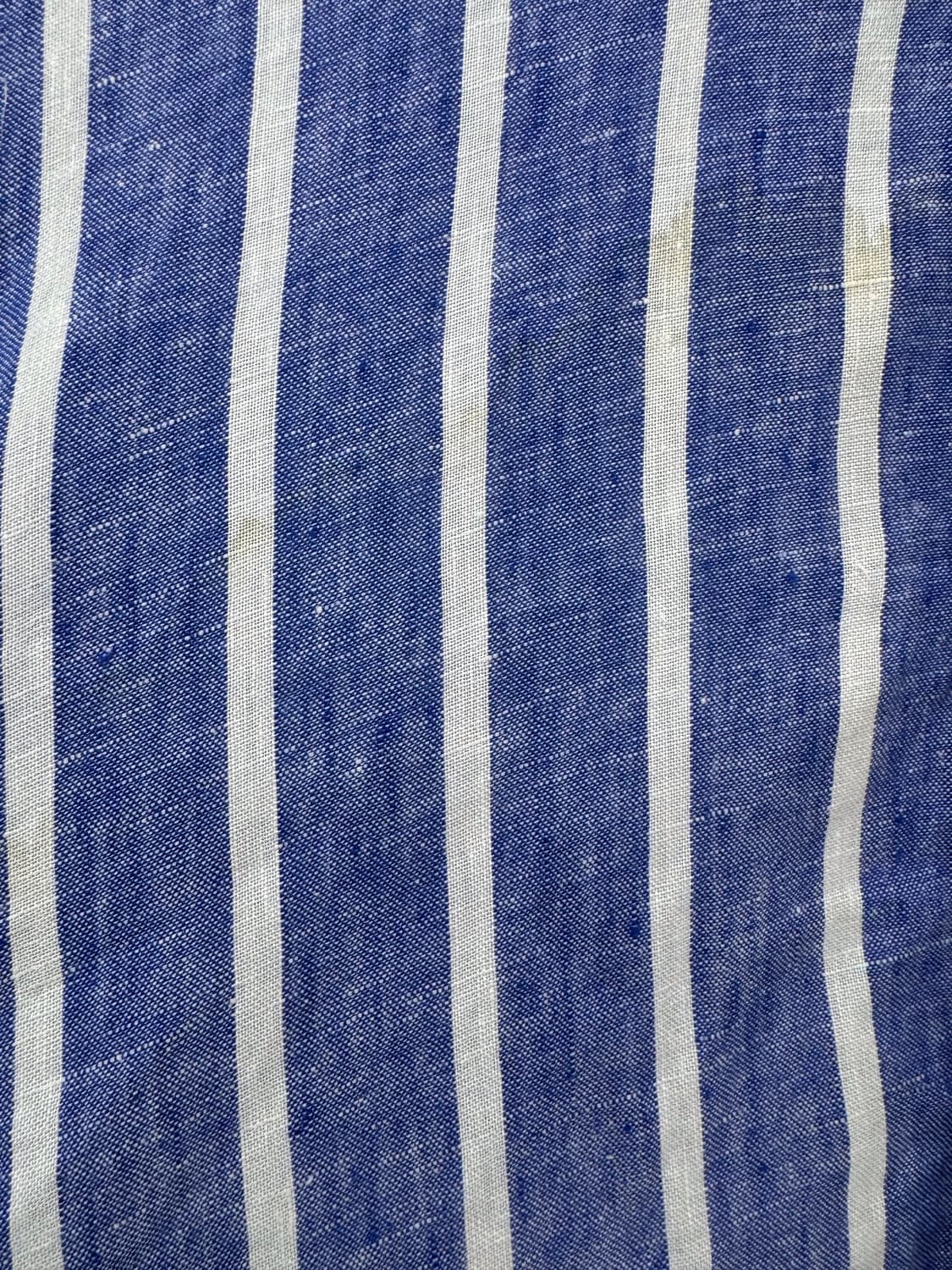 폴로 블루 스트라이프 린넨 셔츠 상품이미지6