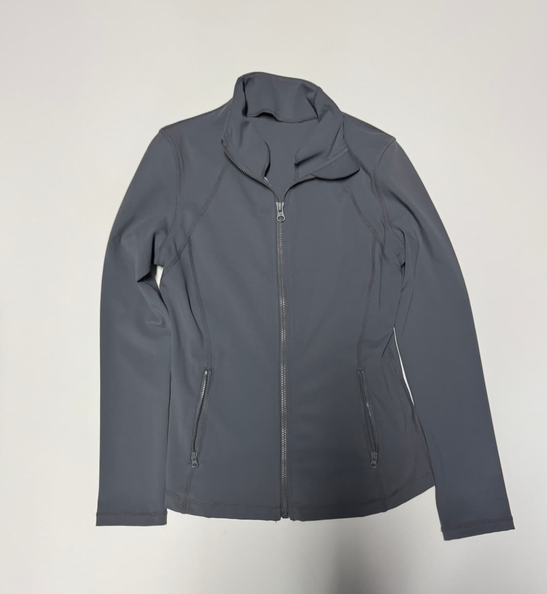 여성 뮬라웨어 기능성 트레이닝 풀 집업 그레이 상품이미지1