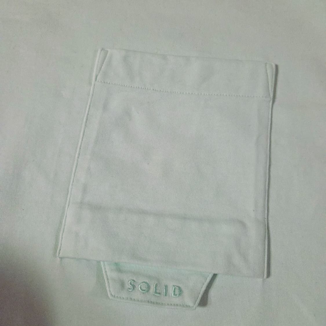 솔리드옴므 포켓 반팔 티셔츠 48 100 민트 상품이미지3