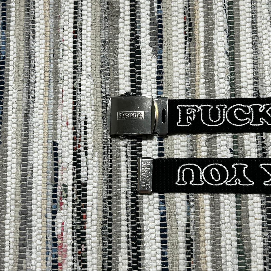 슈프림 x 히스테릭 글래머 Fuck You 벨트 블랙 L/XL 상품이미지7