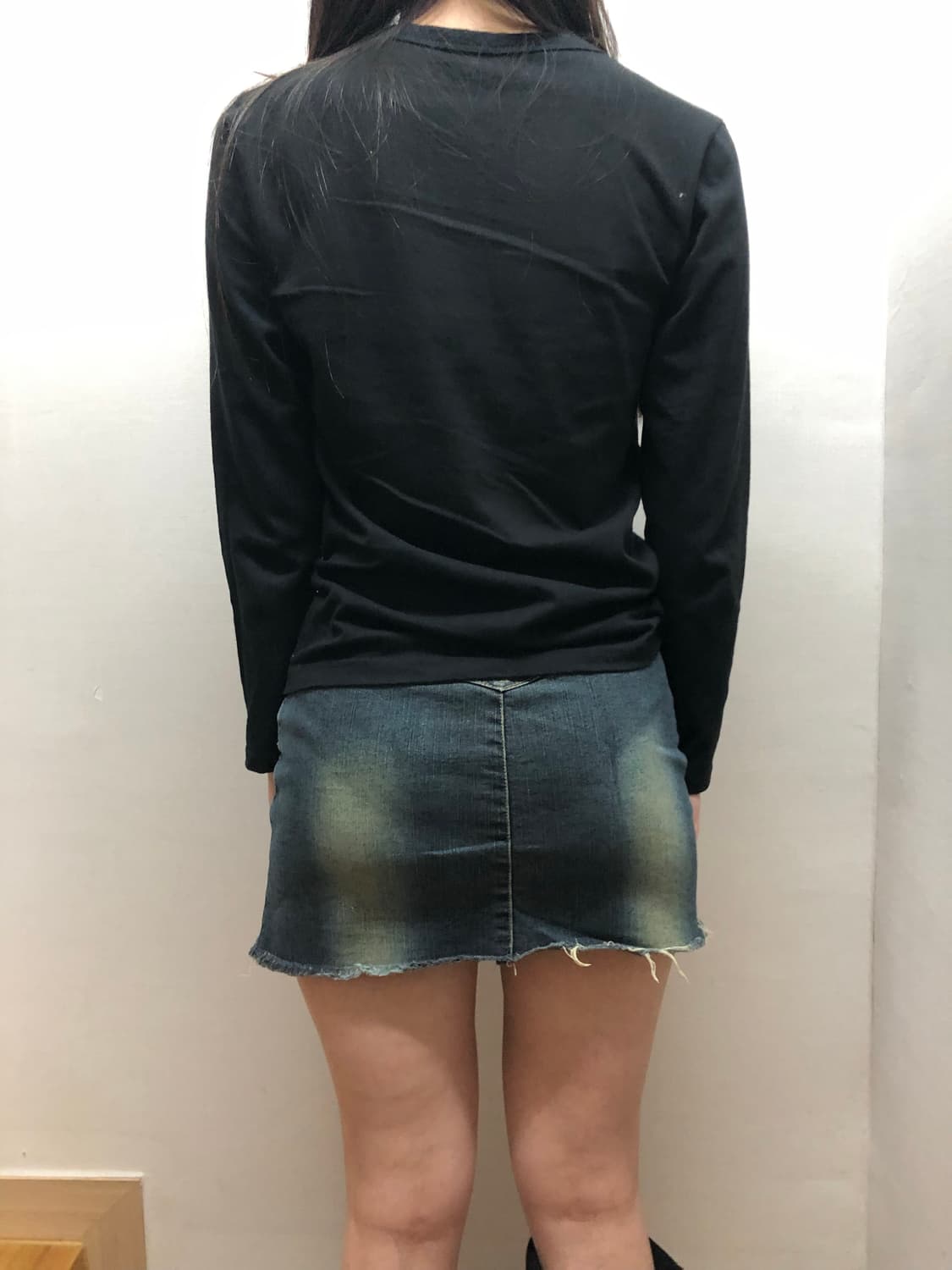 빈티지 블랙 와투케 프린팅 롱 슬리브 상품이미지7