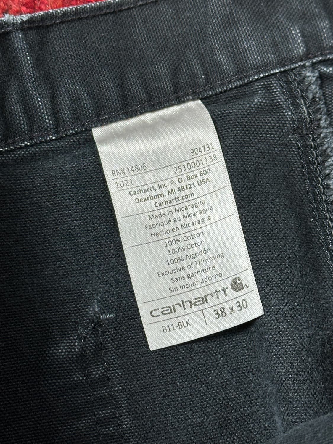 OG 칼하트 싱글니 워크 팬츠 하드 페이딩 칼하트 더블니 상품이미지10