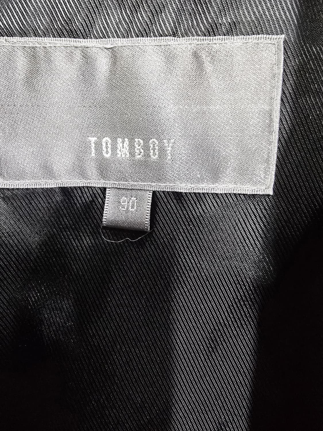 톰보이 하운드투스 트위드 하프 코트 자켓 90 상품이미지9