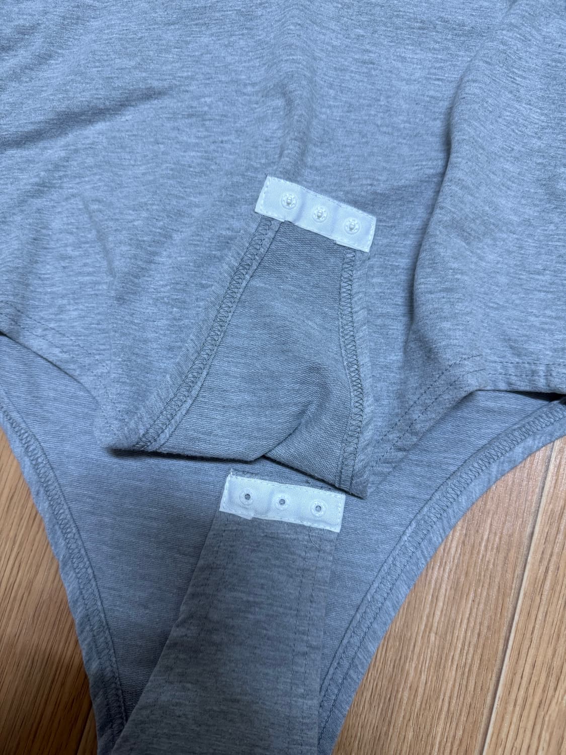 그레이 후드 바디수트 상품이미지3