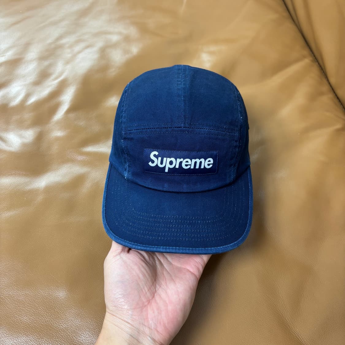 Supreme 슈프림 워시드 인디고 네이비 캠프캡 모자 (Navy) 상품이미지2