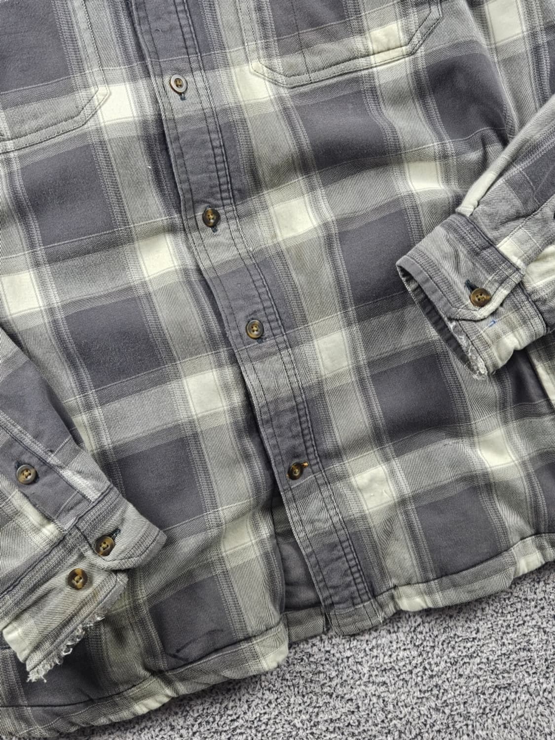 칼하트 헤비 플리스 체크 셔츠 워크 자켓 ( L ) / 10722 상품이미지6
