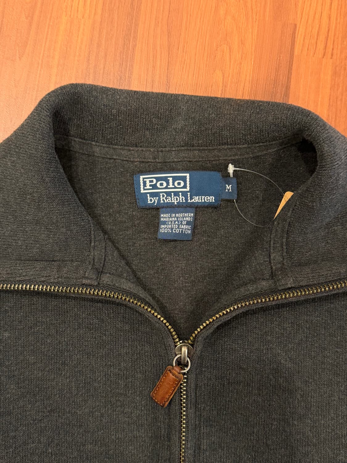 Polo RL 폴로 랄프로렌 하프넥 쿼터 집업 니트 (chacoal) 상품이미지8