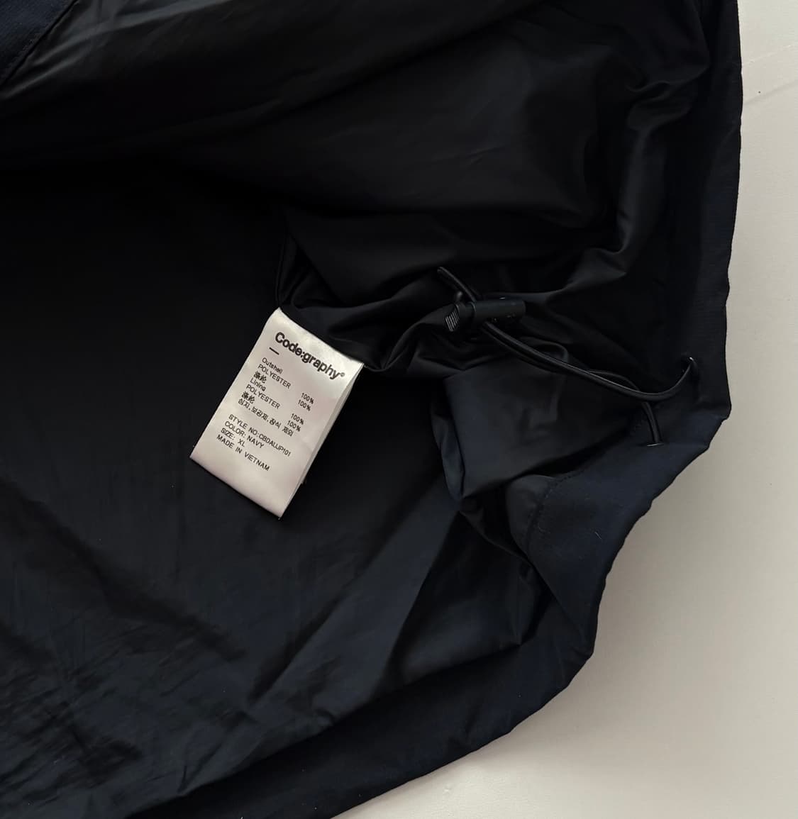 코드그라피 투웨이 배색 테크 바람막이 상품이미지7