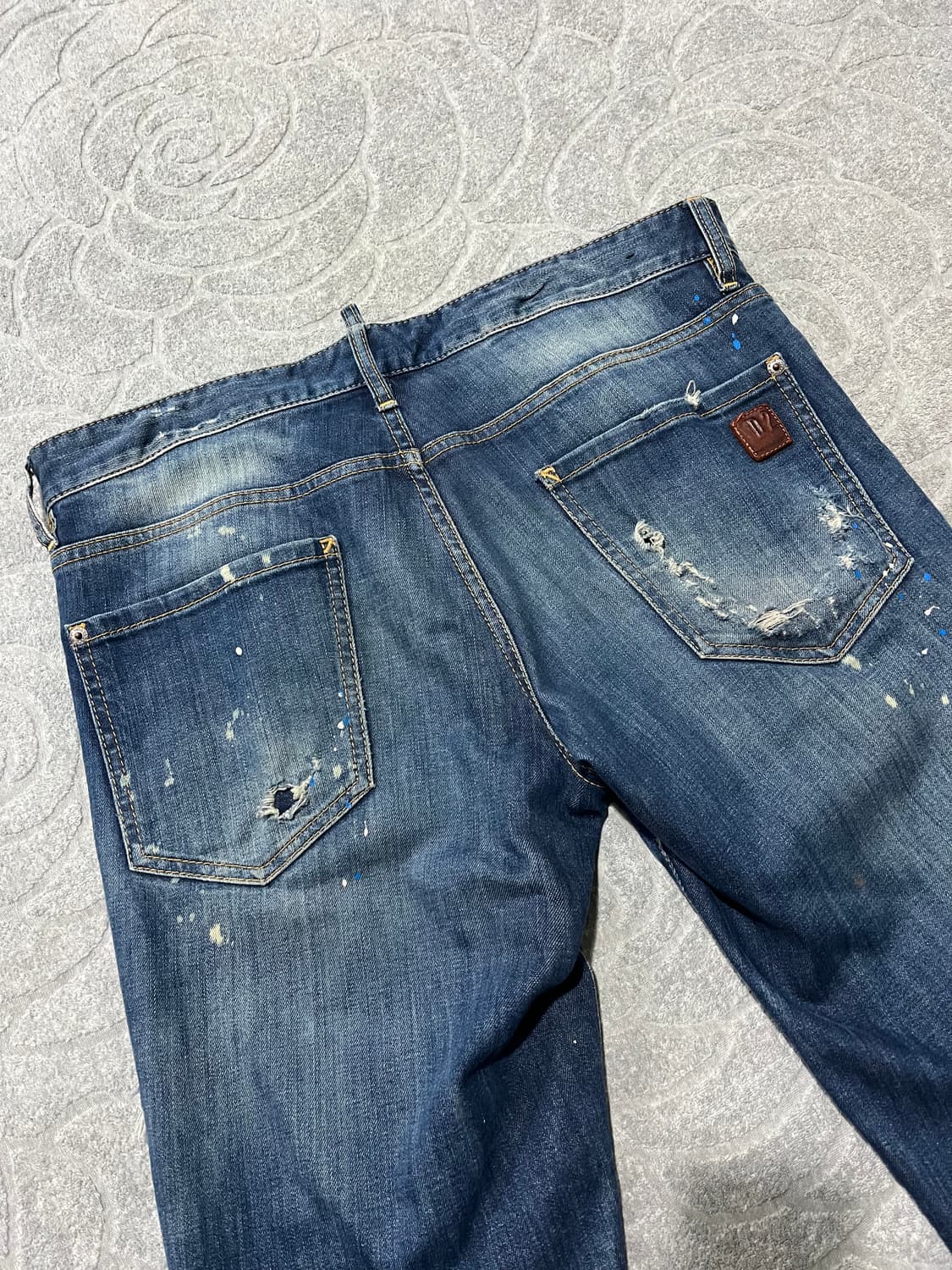 디스퀘어드2 페인트 스팟 디스트로이드 팬츠 상품이미지5