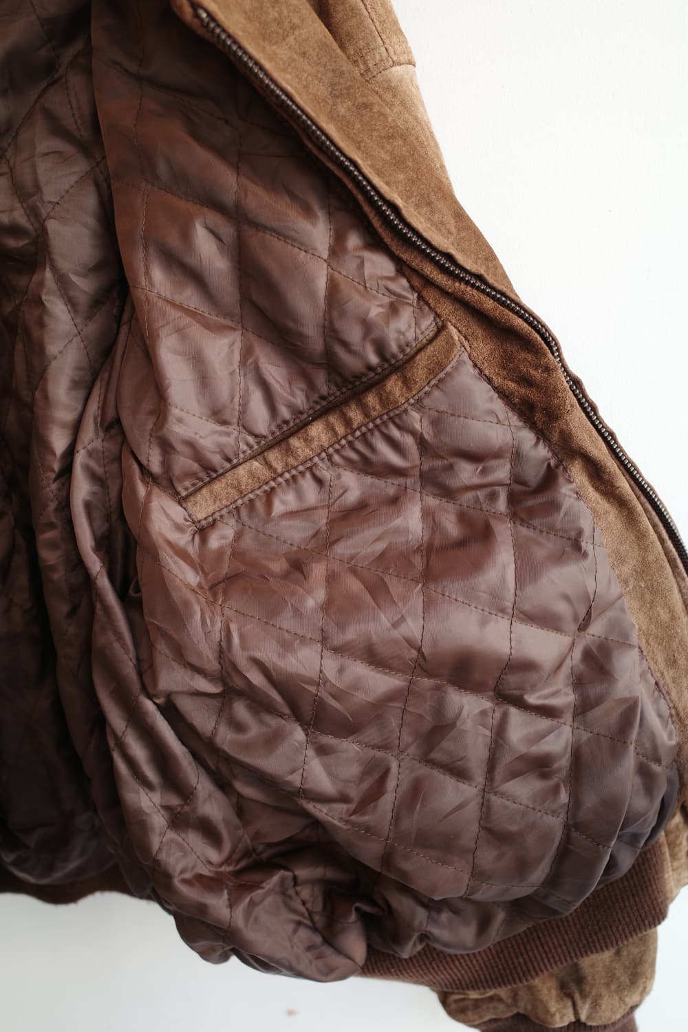 Japan brand 돈피레더 스웨이드 점퍼 상품이미지7