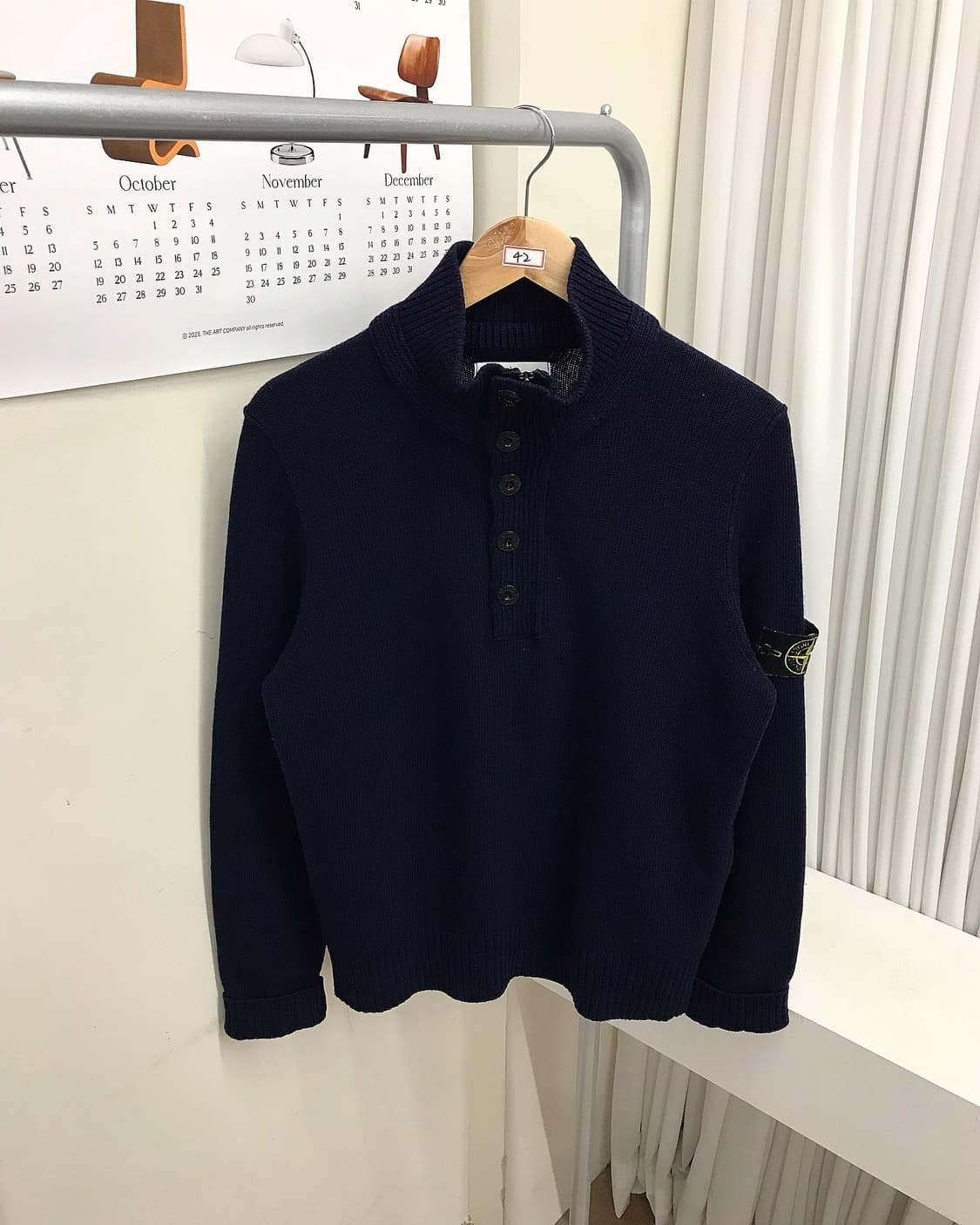 스톤아일랜드 반집업 니트 상품이미지3