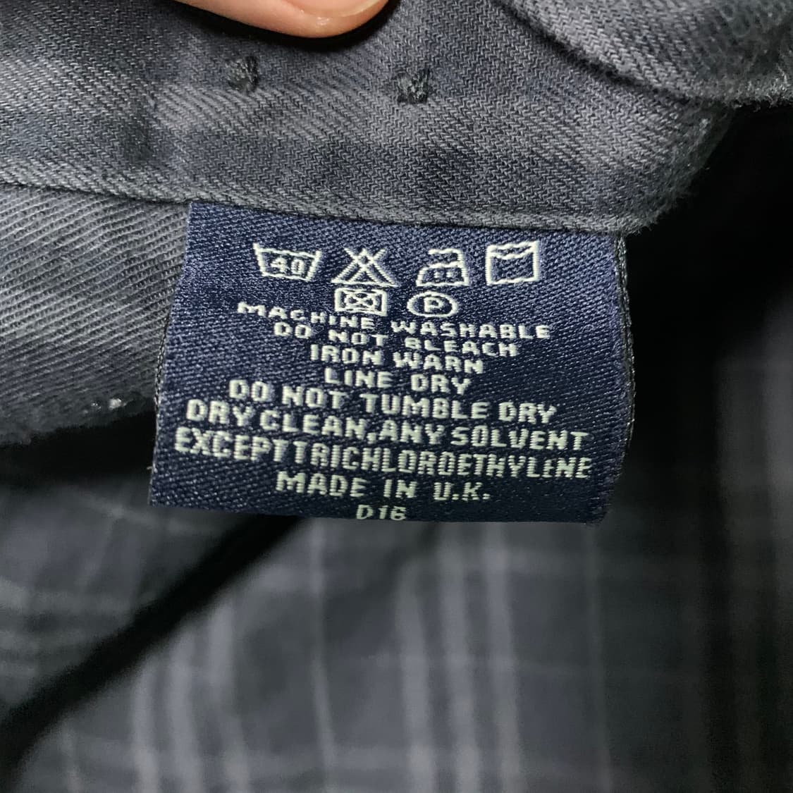 버버리 신형 블랙 노바체크 셔츠(정품) 상품이미지9