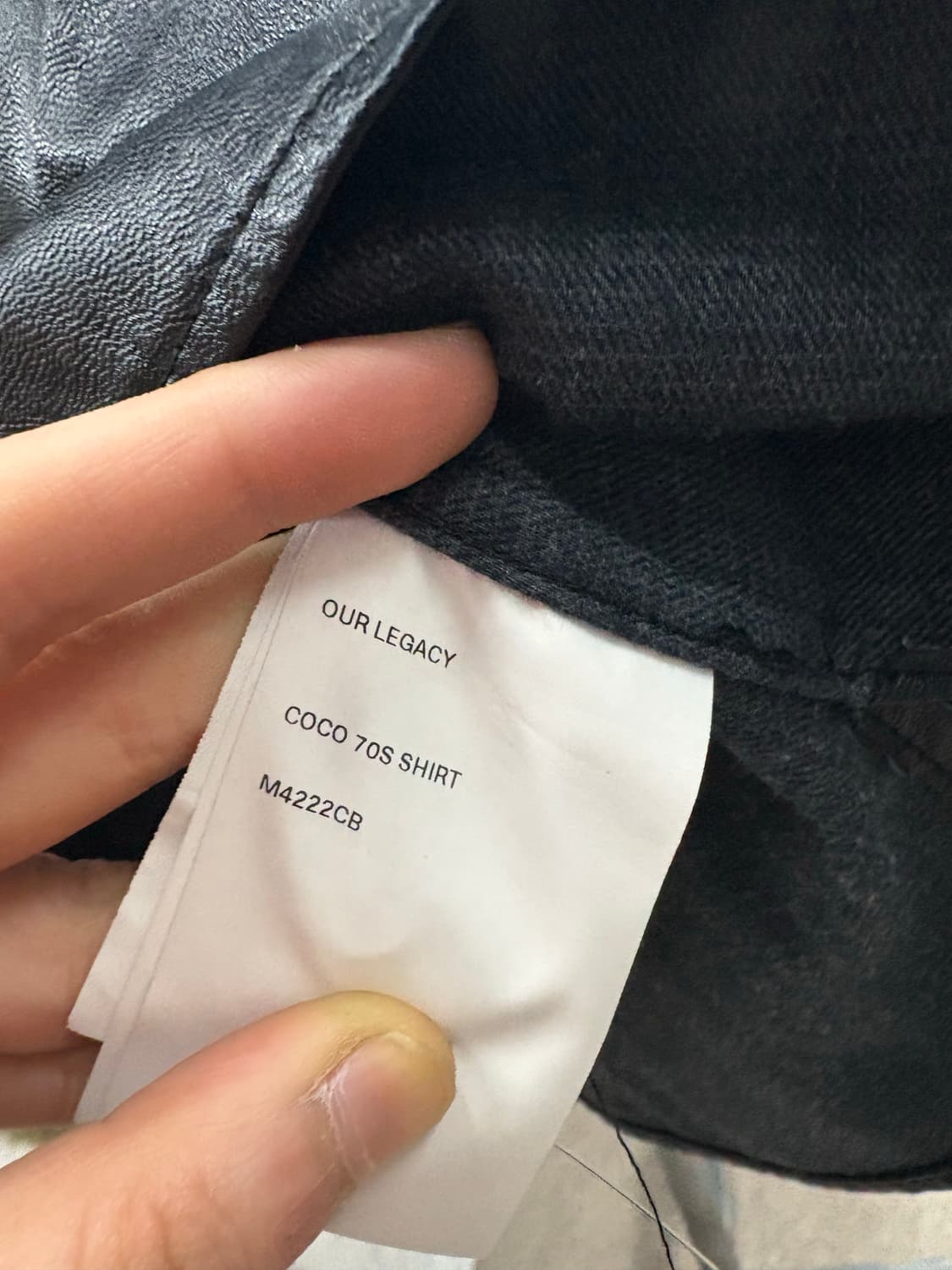 아워레가시 코코 70s 레더 셔츠 A2828 상품이미지9