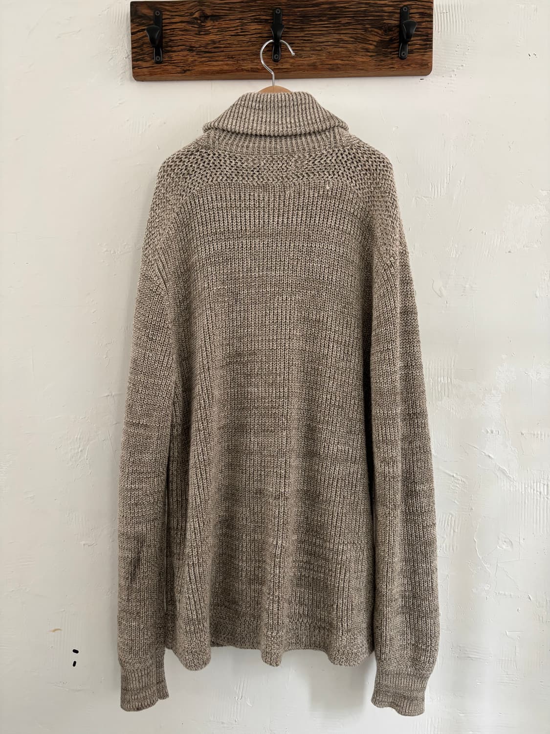 Polo 폴로 랄프로렌 신형 딥베이지 숄카라 코튼 가디건 상품이미지9