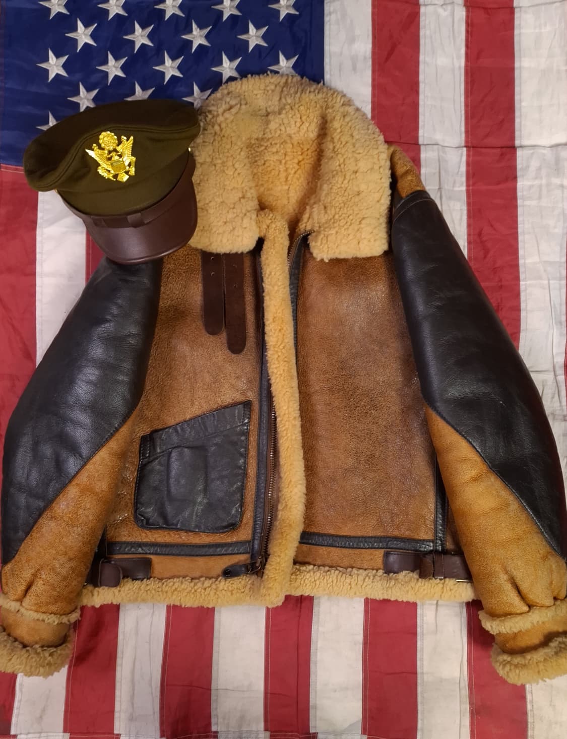 오리지날 WW2 대전형 골든베어 B-3 폭격기 무스탕 상품이미지3