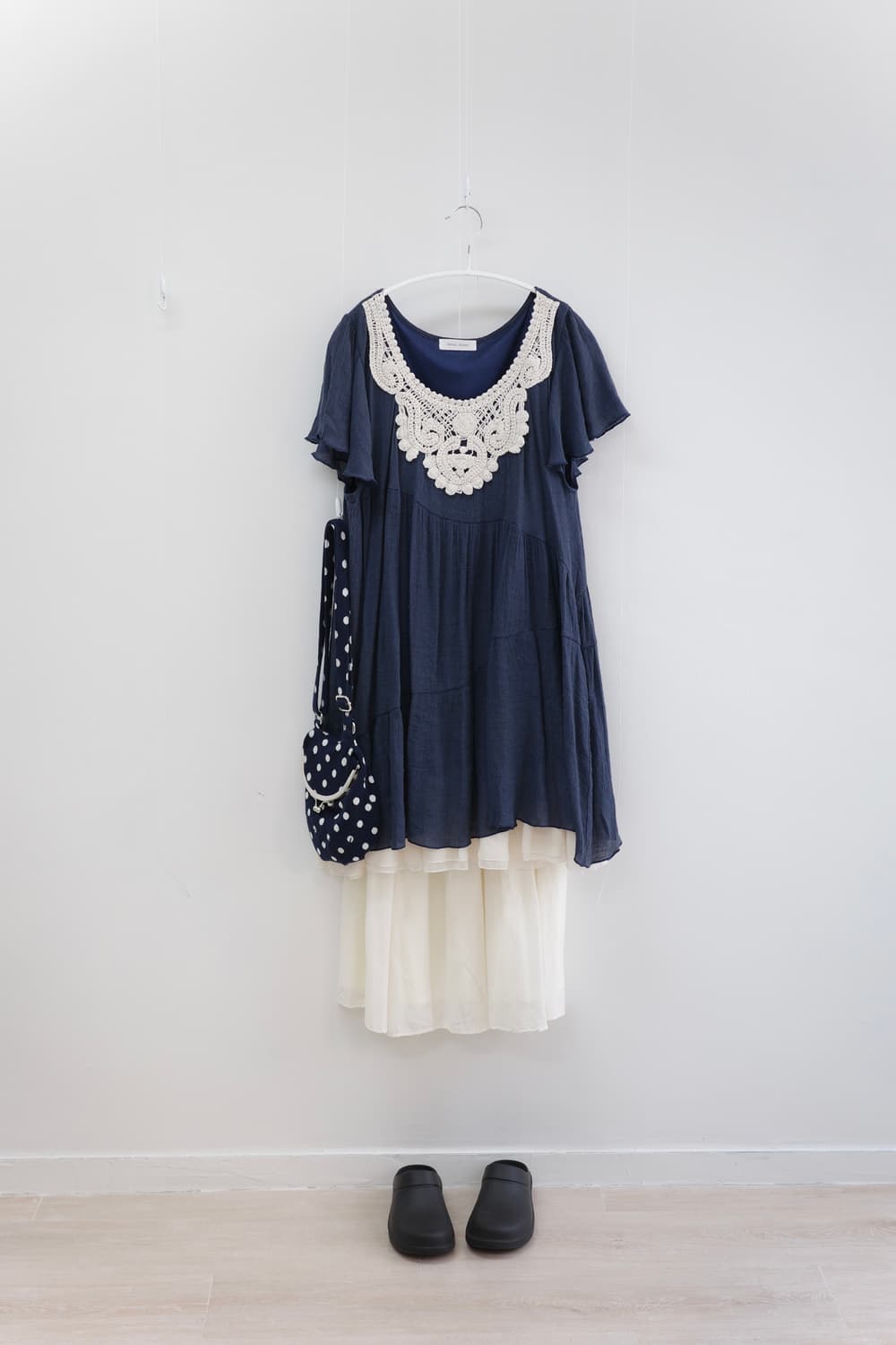 Magic Sound navy lace dress 상품이미지8
