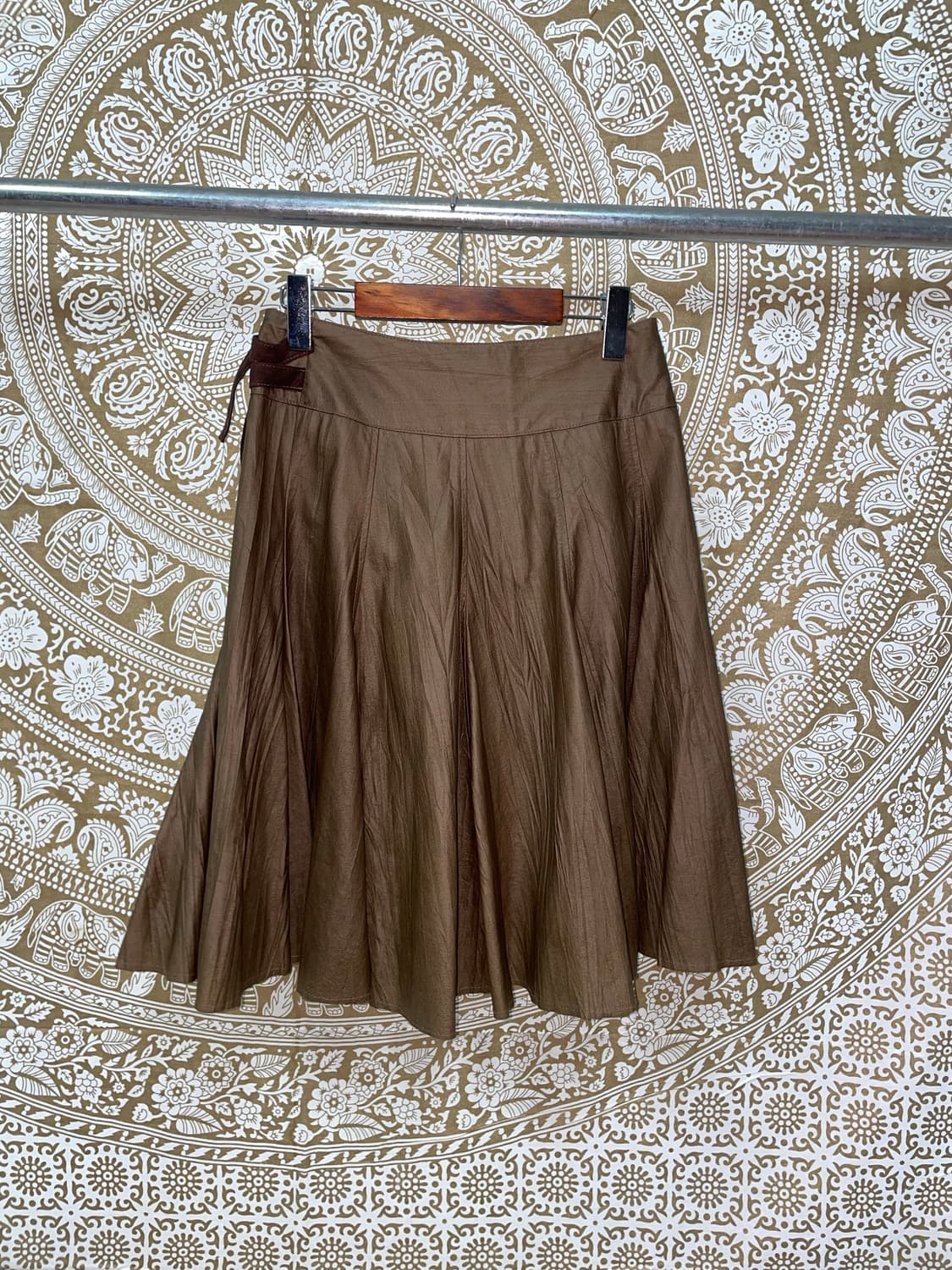 빈티지 여성 버클 랩 스커트  상품이미지3