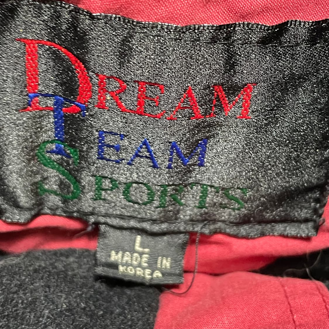 [L] 타미힐피거 빈티지 올드스쿨 다홍 봄버 자켓 상품이미지2