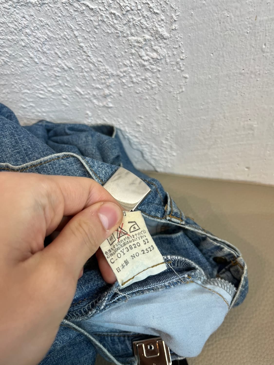 빈티지 마리떼프랑소와저버 하프 데님 오버롤 Made in JAPAN 상품이미지8