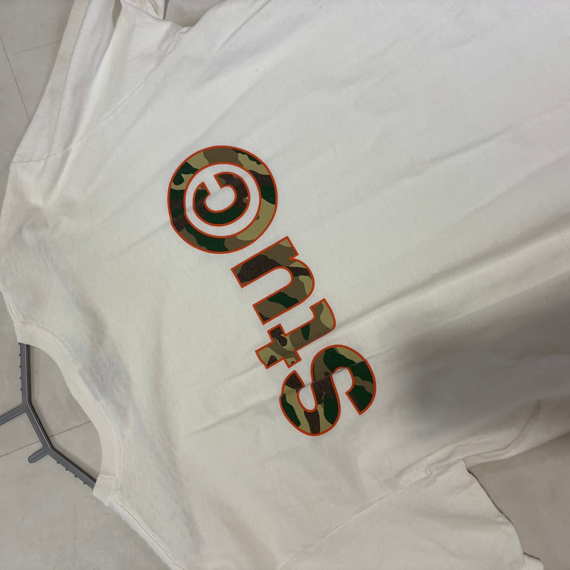 스투시 Stu C. 카모 티셔츠 화이트 L 상품이미지2