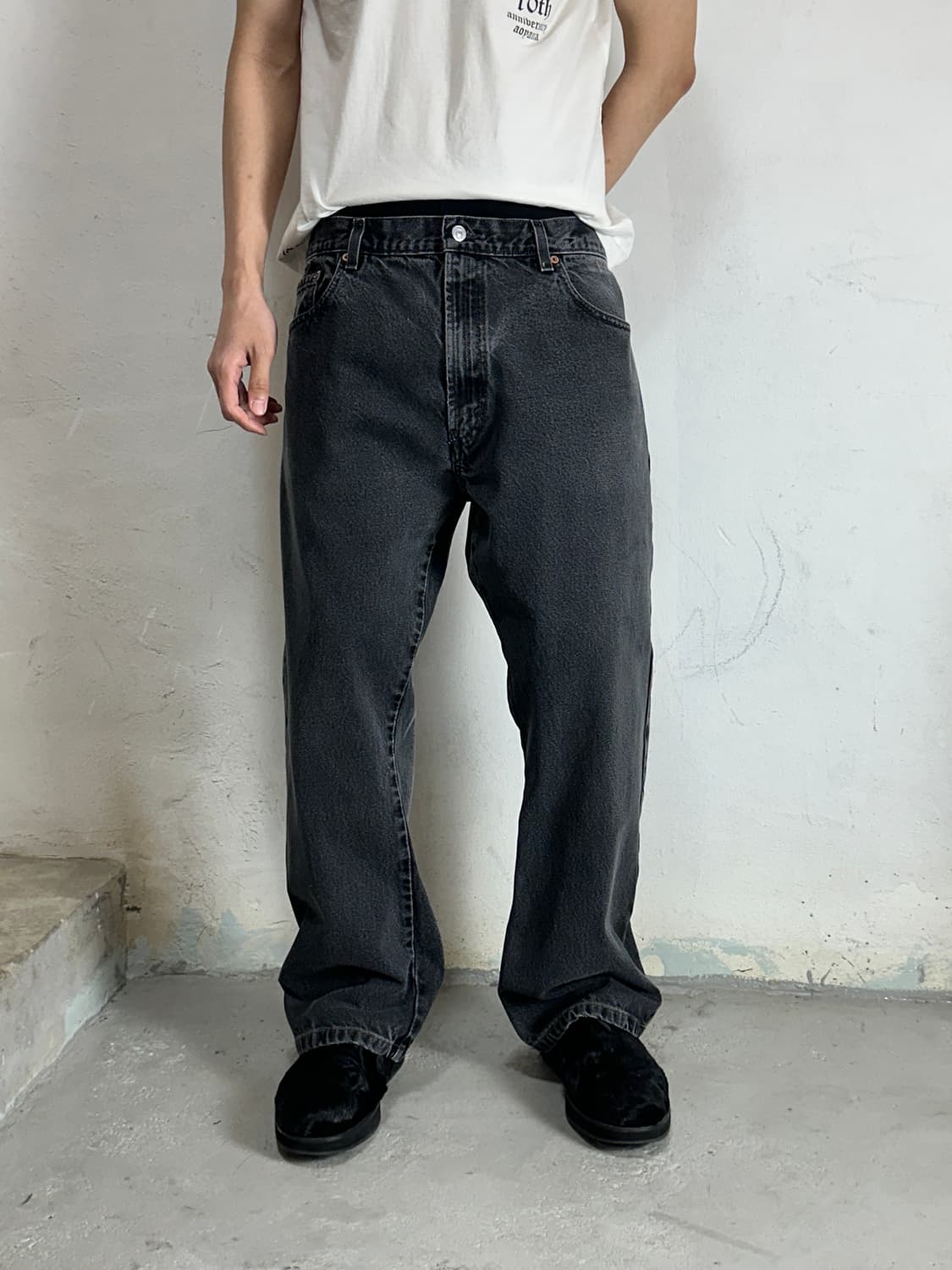 00's 빈티지 리바이스 517 블랙 부츠컷 리바이스 플레어진 상품이미지1