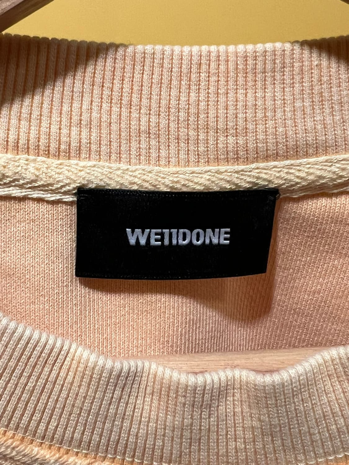 [XL] 웰던 WE11DONE 크롭 스웻셔츠 미니 로고 그래픽 맨투맨 상품이미지6