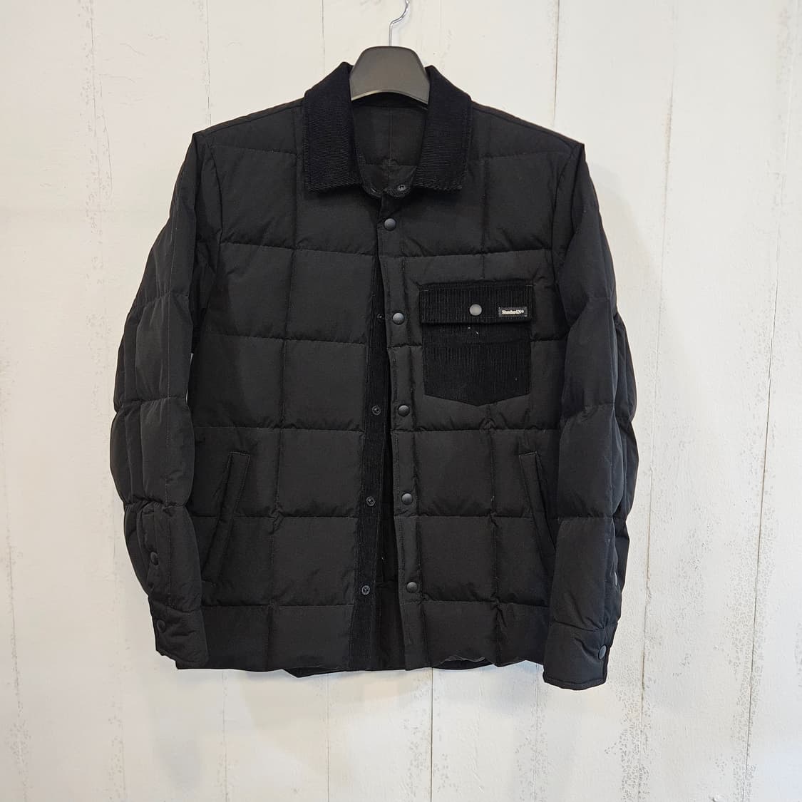 100(L) NII 검정 퀼팅 셔츠 자켓 상품이미지1