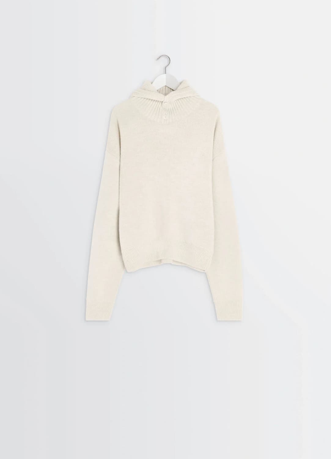 [S,M,L,XL]르메르 25fw 후드 스웨터/라이트 크림 상품이미지6