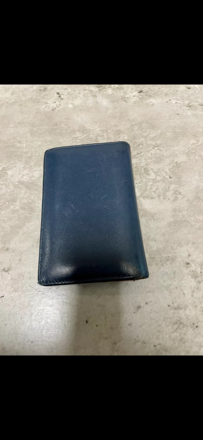 몽블랑 가죽 명함 지갑 블루 정품 상품이미지2