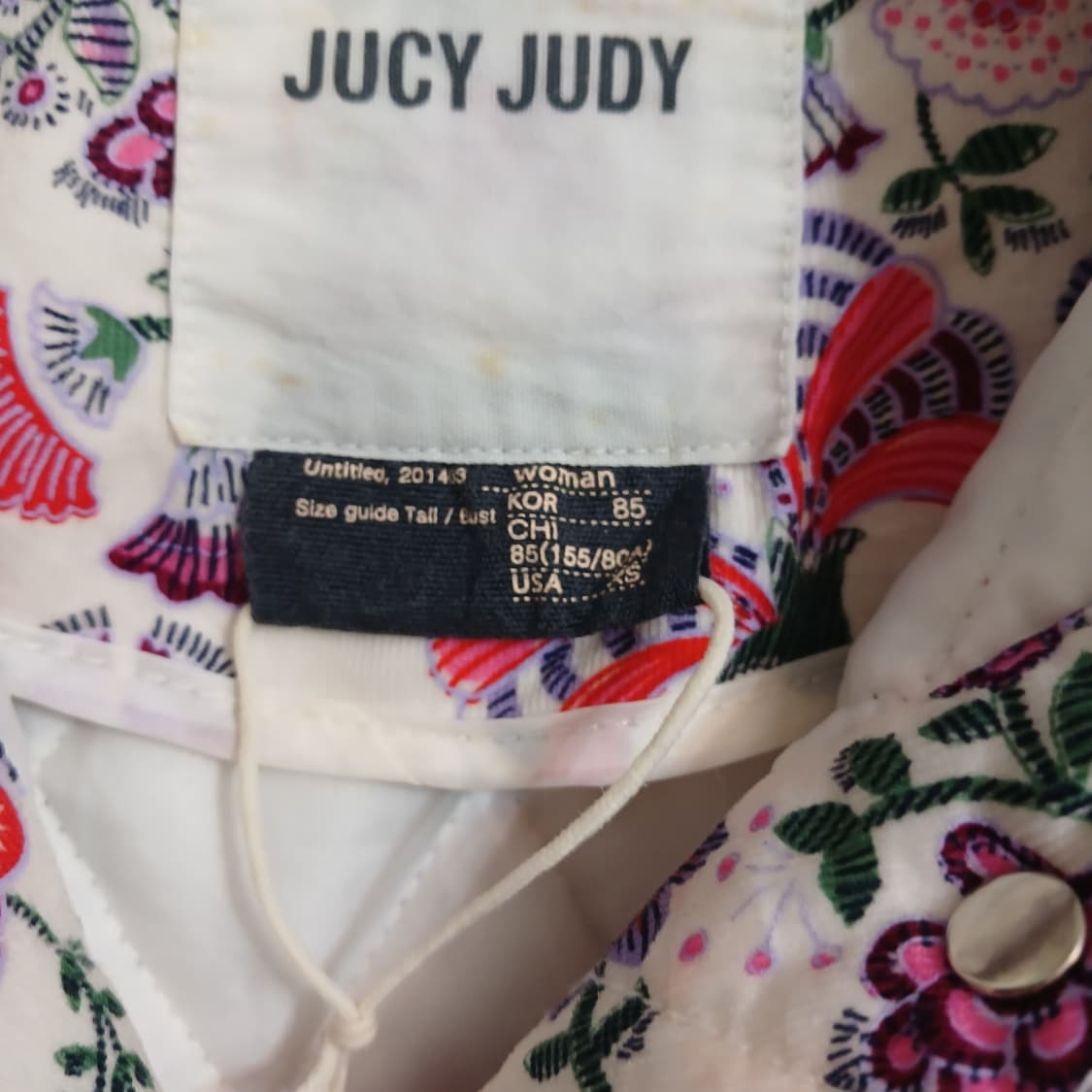 쥬시쥬디 플라워 퀼팅 자켓 상품이미지8