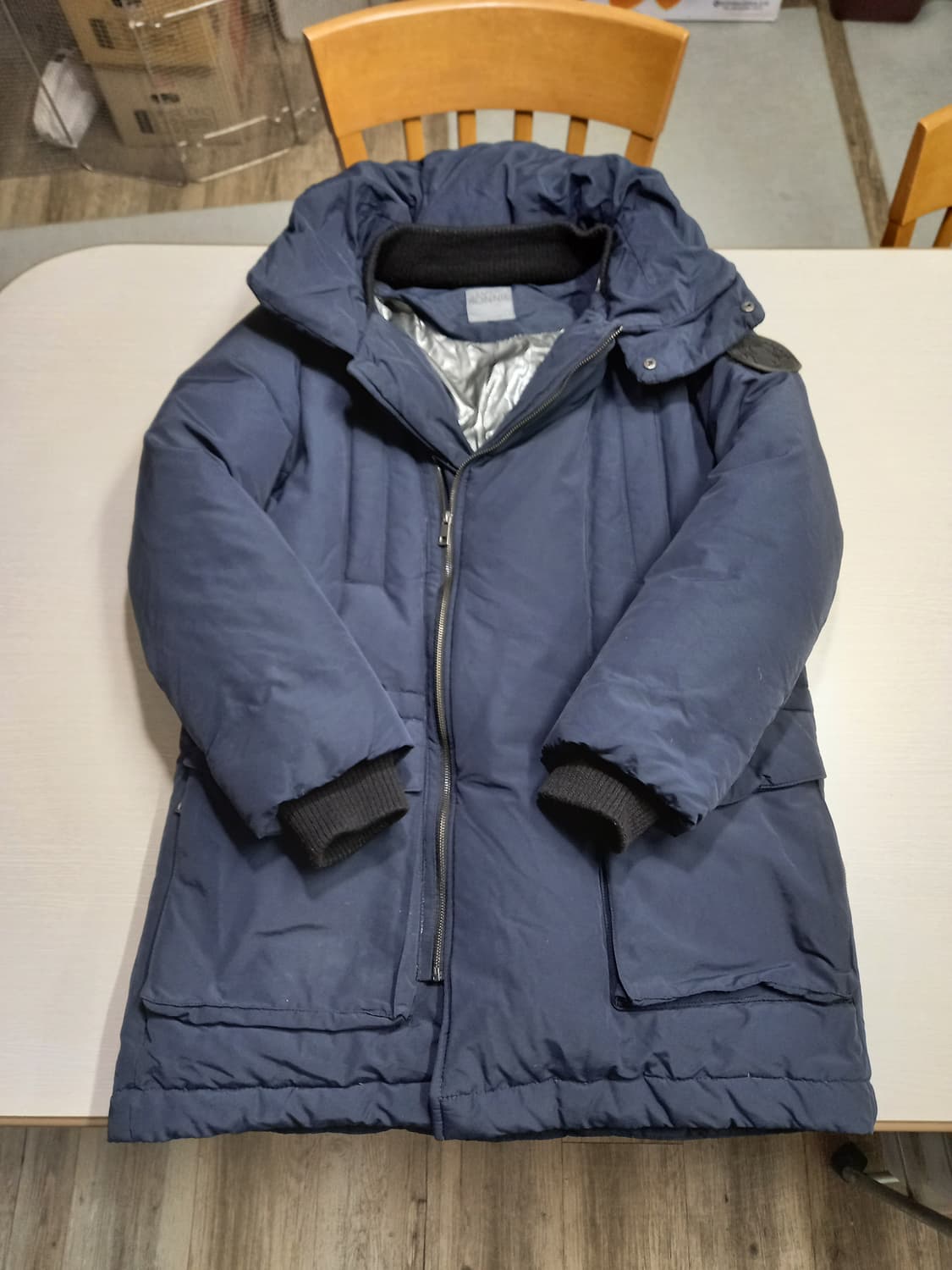 XL105 STUDIO BONNIE 덕다운 하프패딩 네이비 XL-451 상품이미지3