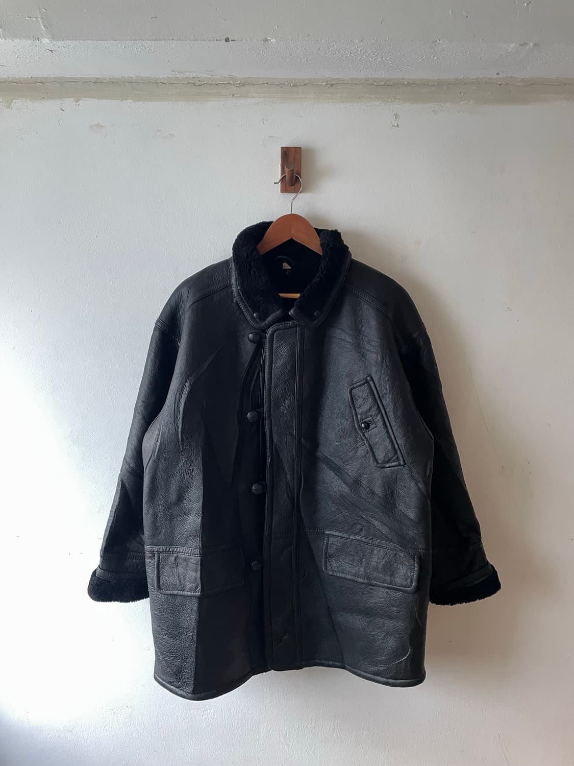90‘s JPN Vintage Sheepskin Leather 재킷 상품이미지3