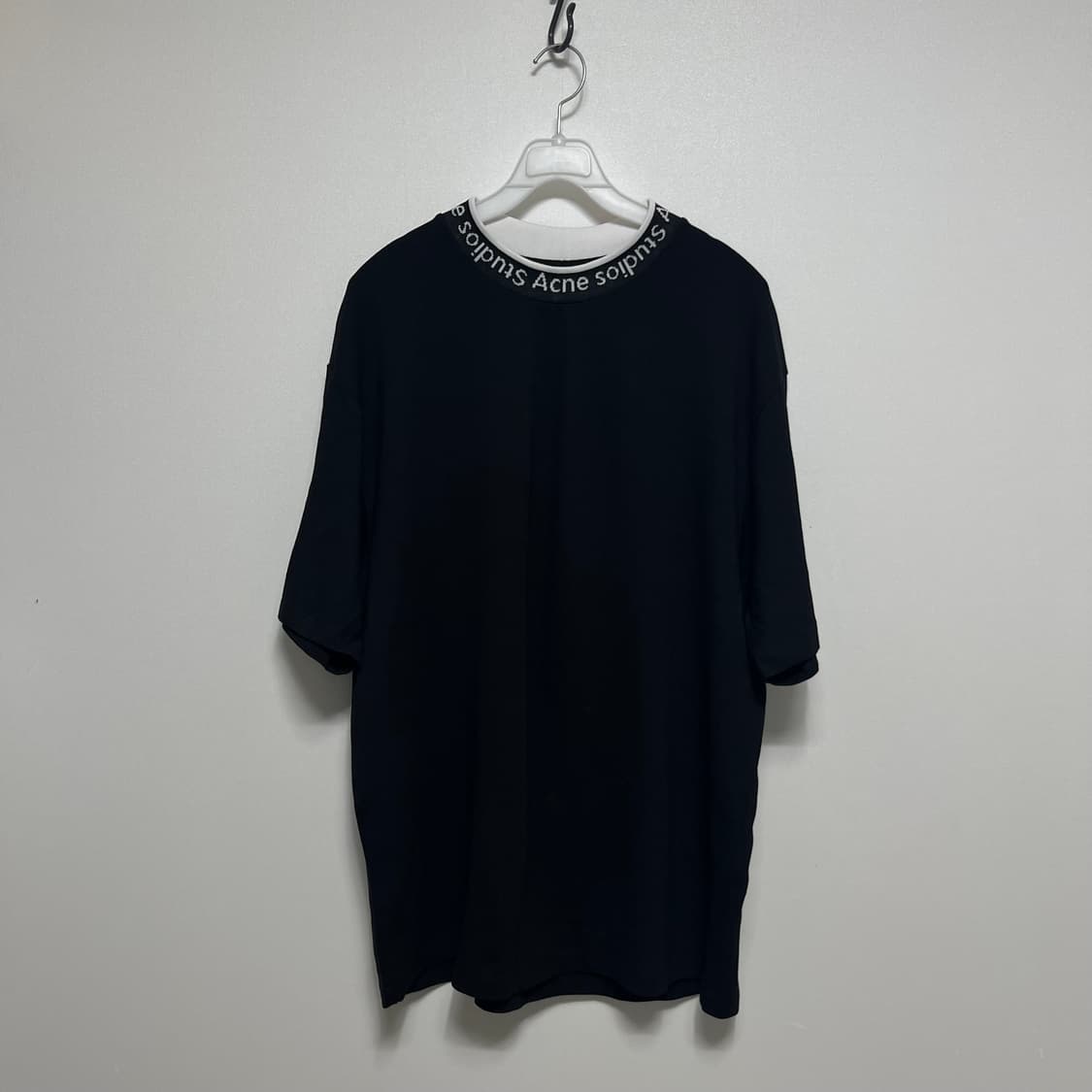 아크네 스튜디오 블랙 로고 반팔 티셔츠 xl 상품이미지1