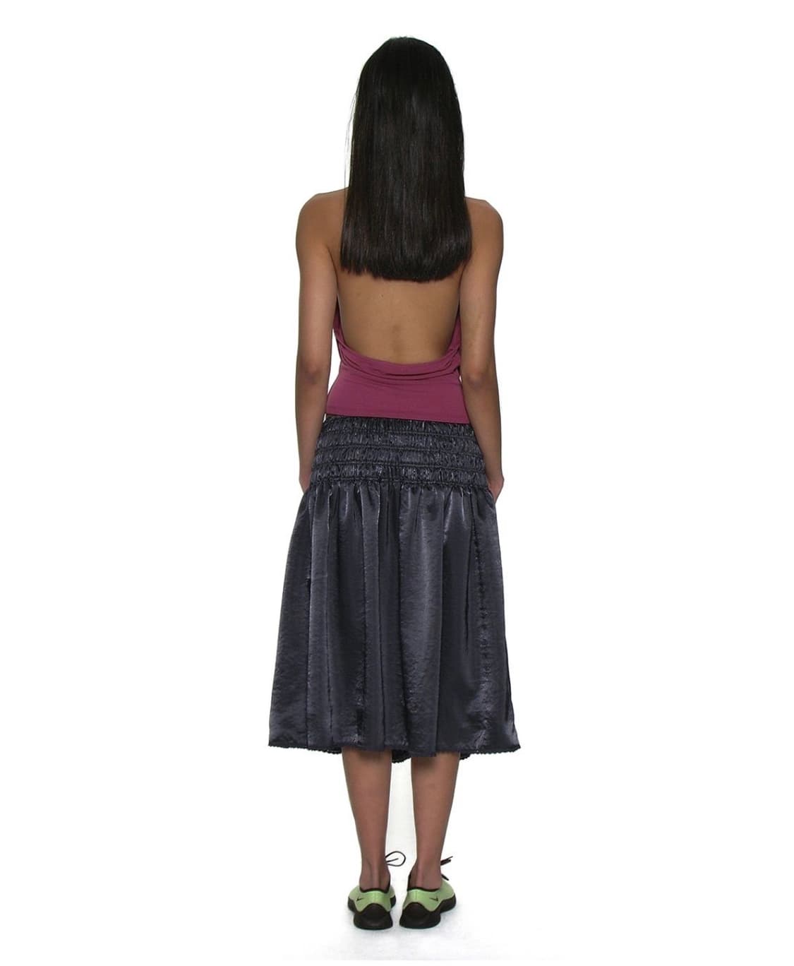 파르티멘토우먼 LACE TRIM SMOCKING MIDI SKIRT 상품이미지2