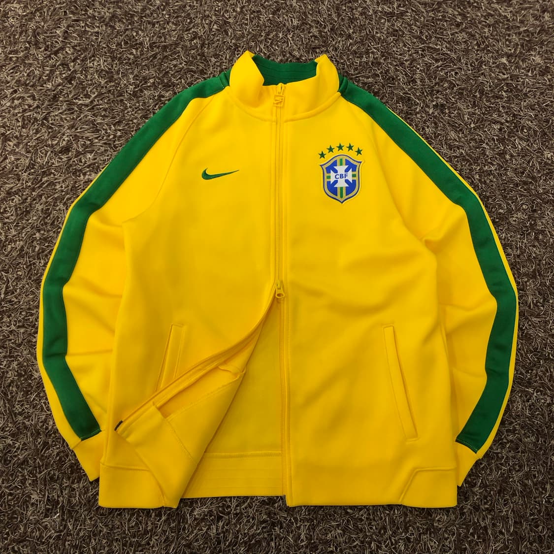 나이키 브라질 국대 옐로우 져지 트랙 자켓 상품이미지1