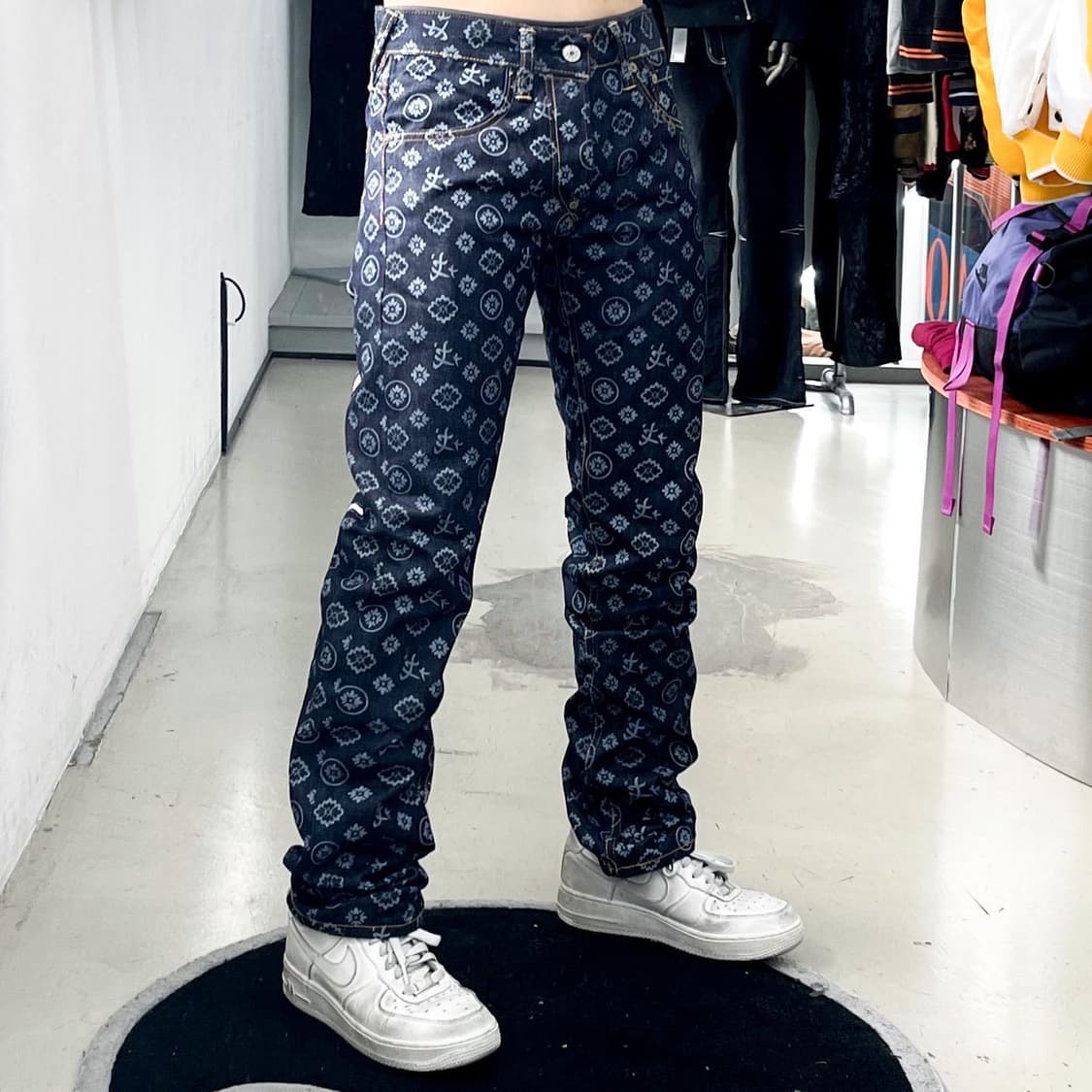 에비수 제팬 다이콕 모노그램 데님 팬츠 상품이미지2