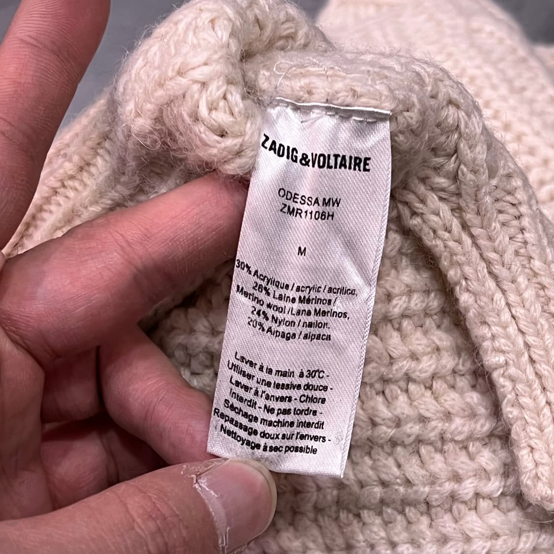  쟈딕앤볼테르 u넥 니트 y14654 상품이미지6