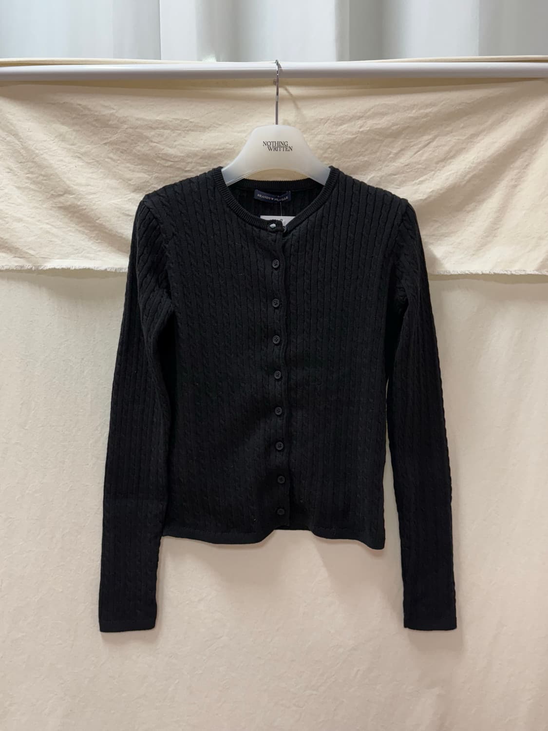 브랜디멜빌 케이블 니트가디건black 상품이미지1