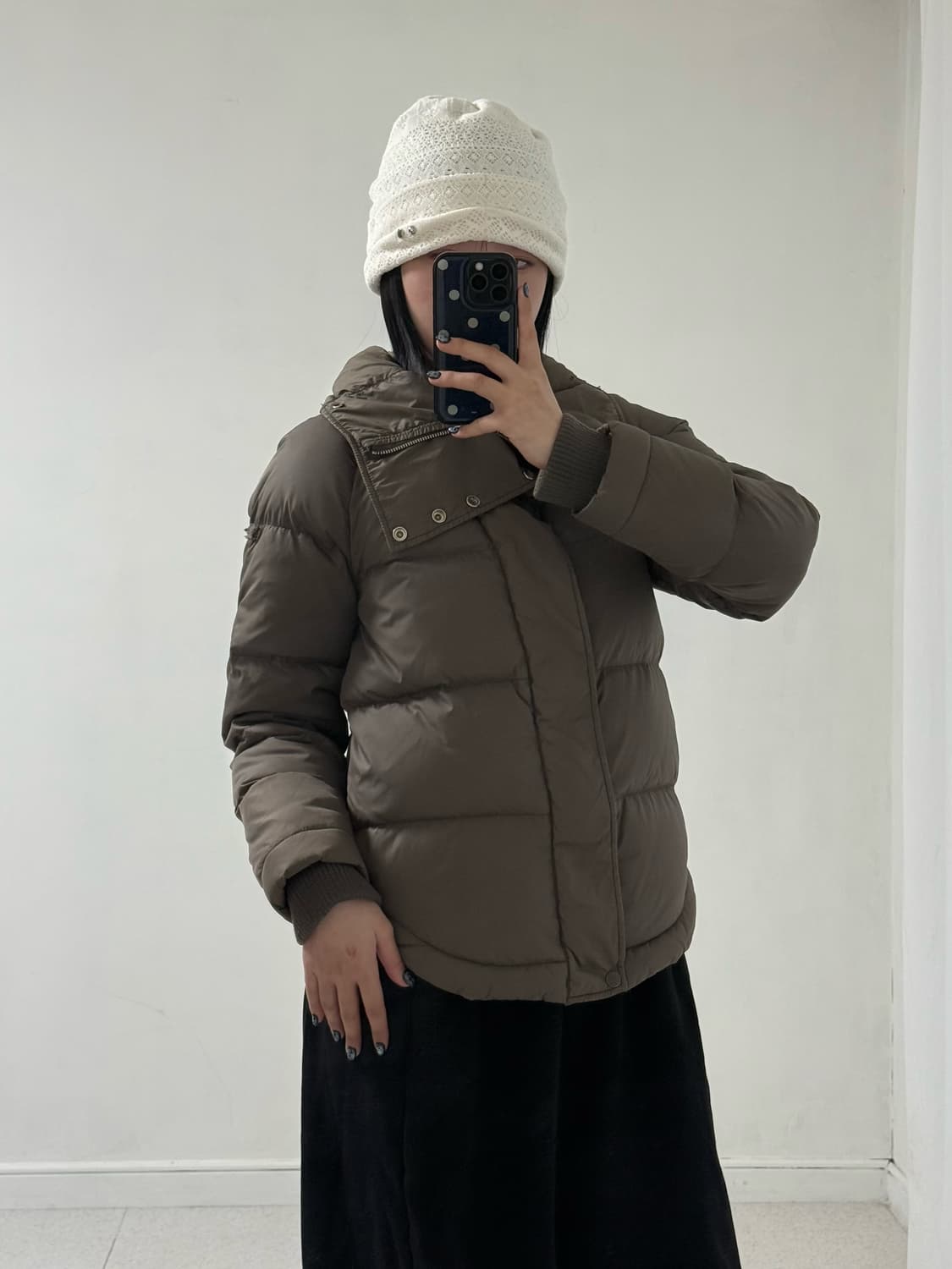 디젤 구스다운 카키브라운 패딩 상품이미지4